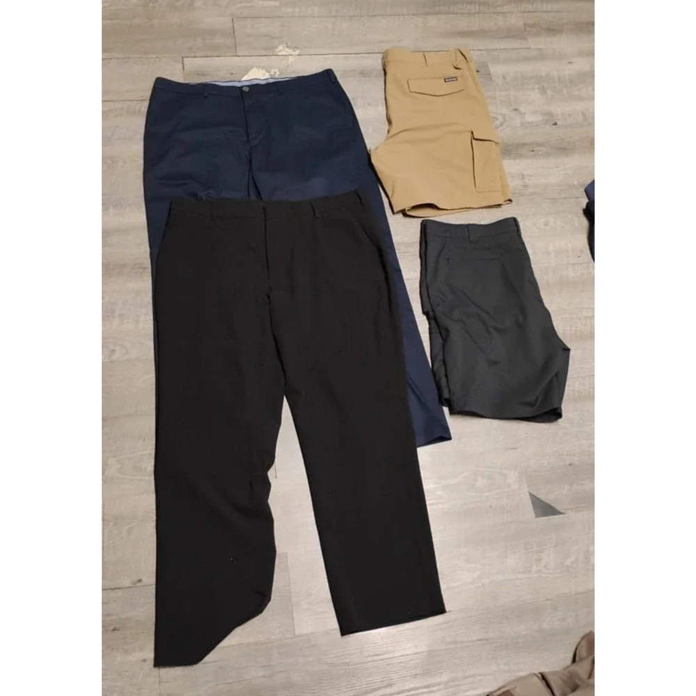 lot of 4 Columbia, PGA tour, Haggar, Goerge Men''s Pants/shorts Sz 40X32 multico